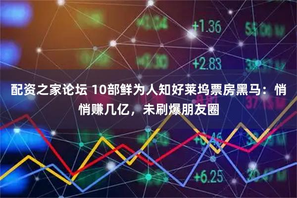 配资之家论坛 10部鲜为人知好莱坞票房黑马：悄悄赚几亿，未刷爆朋友圈